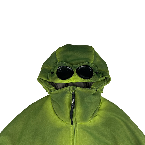 CP Company Green Eclipse Zipped Softshell Goggle Jacket - Medium