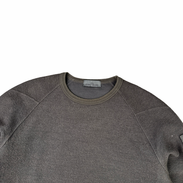 Stone Island 2020 Grey Ghost Crewneck Wool Jumper - XL
