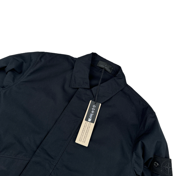Stone Island 2024 New Season Black Ghost Piece Overshirt - Large