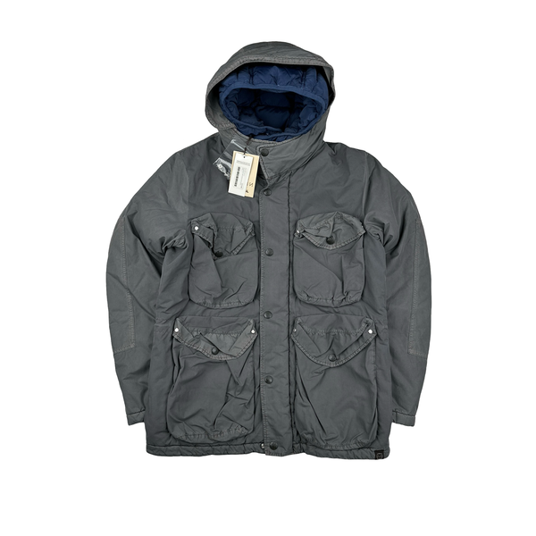 Nemen Grey Multi Pocket Double Lined Hood Smock Jacket - Large