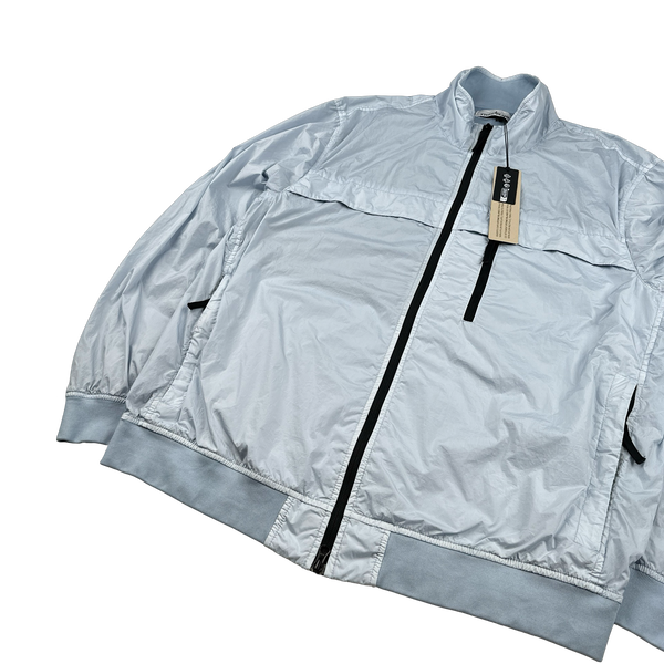 Stone Island 2024 New Season Blue Garment Dyed Crinkle Reps R-NY Jacket - XXL
