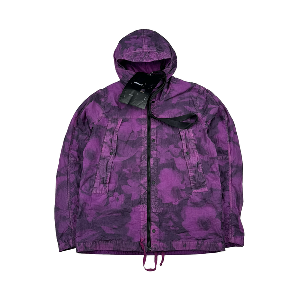 Nemen Purple Print Lightweight Windbreaker Jacket - Medium