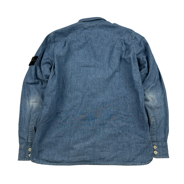 Stone Island 2014 Denim Cotton Overshirt - Small
