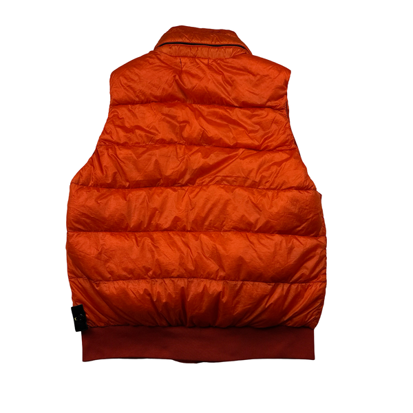 STONE  GARMENT DYED DOWN VEST 赤 Stone Island 2016 Red Garment Dyed Down Filled Gilet