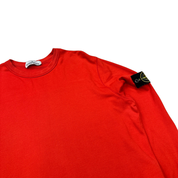 Stone Island 2015 Red Cotton Crewneck Sweatshirt - XL
