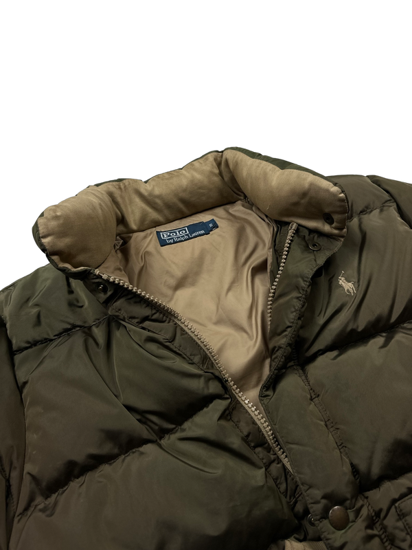 Ralph Lauren Brown Down Puffer Jacket - Small