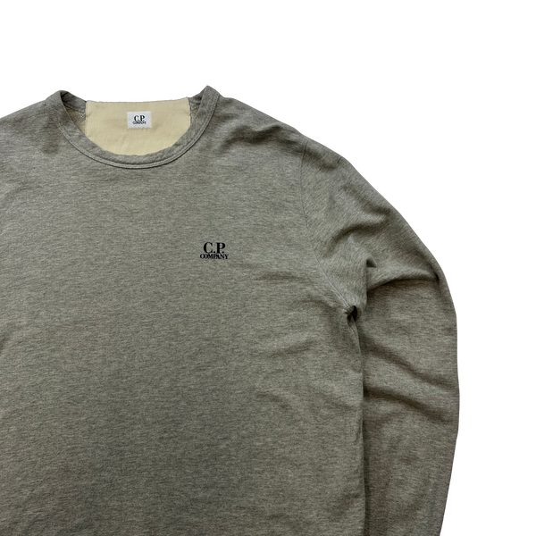 CP Company Grey Spellout Chest Crewneck Sweatshirt XL