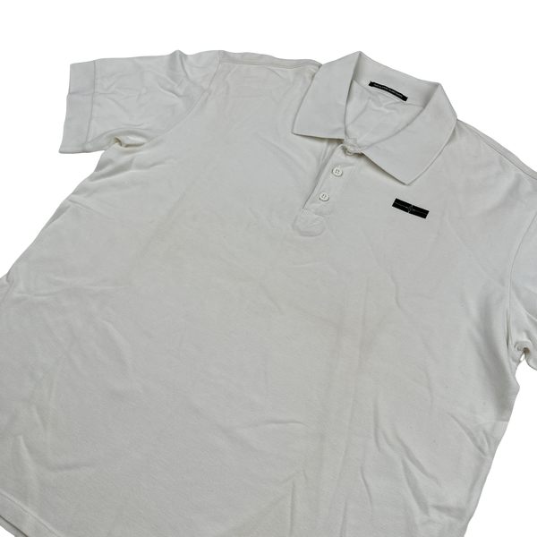Stone Island 2007 Denims White Cotton Polo Shirt - XXL