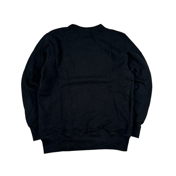 CP Company Black Red Spellout Comic And Cars Graphic Crewneck Jumper - Large
