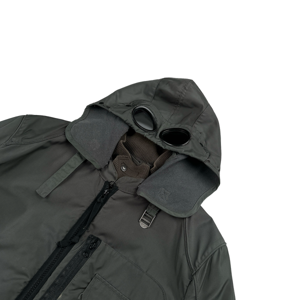 CP Company 2011 Grey Multi Pocket Leinster 200 Wool Lined Goggle Jacket - XL