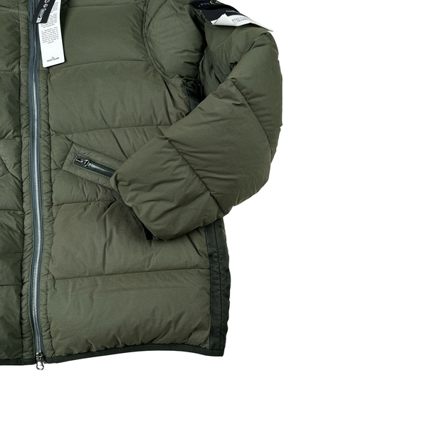 Stone Island 2024 Green Seamless Tunnel Nylon Down TC Jacket - Small