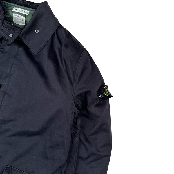 Stone Island Vintage 1998 Navy Raso Gommato Down Liner Jacket - XL