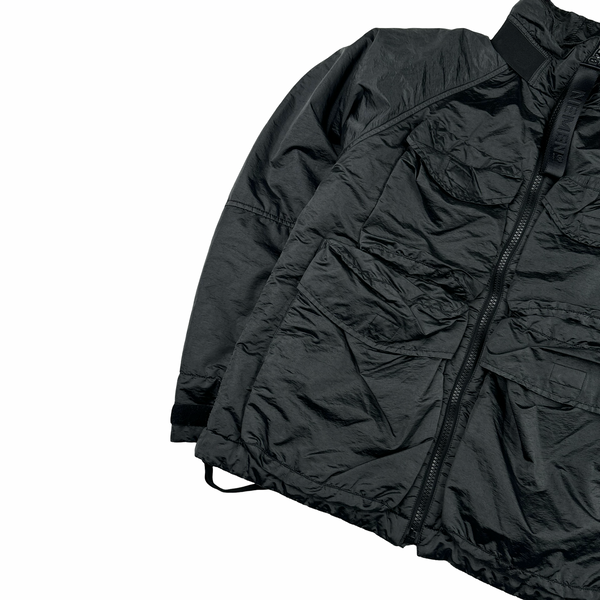 Nemen Nylon Shimmer Dark Grey Shell Multi Pocket Jacket