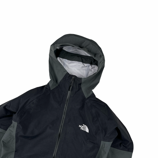 North Face Black/Grey Block Futurelight Lightweight Rain Jacket - Small