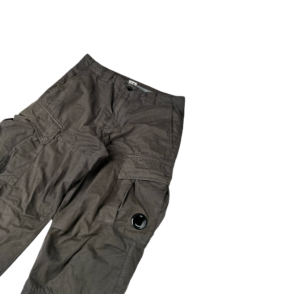 CP Company Charcoal Loose Fit Cargo Trousers - Small