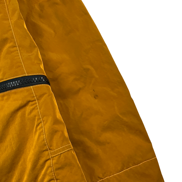 Stone Island 2017 Orange Nylon Metal Flock Hooded Jacket - Medium