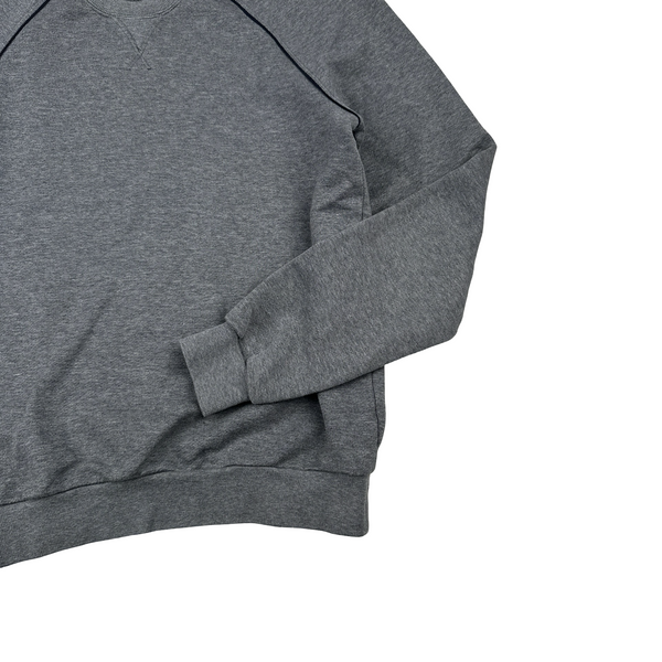 Prada Grey Cotton Crewneck Jumper - Small