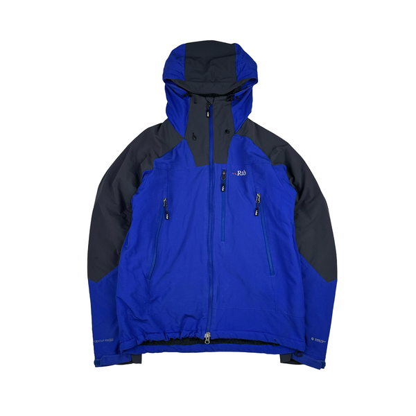 RAB Blue Pertex Vapour-Rise Waterproof Rain Jacket - Medium