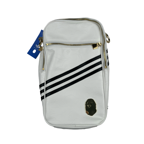 Bape X Adidas Ape Monogram 3 stripe Satchel / Holdall Bag