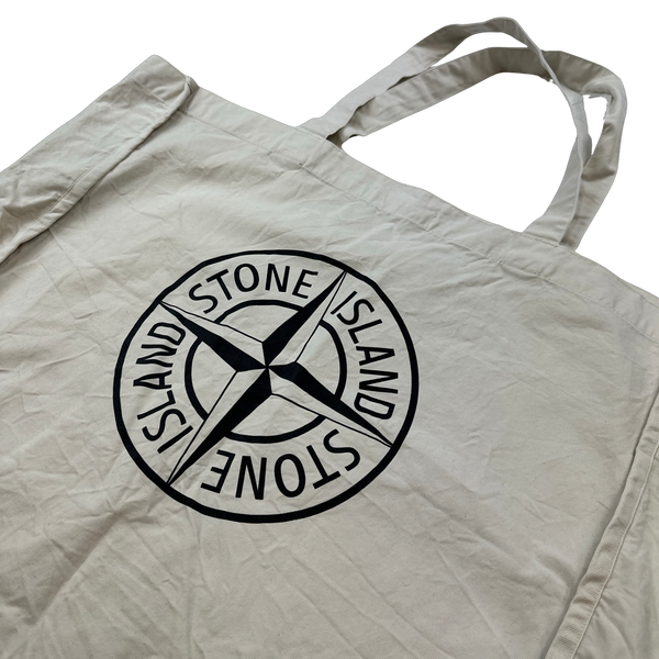 Stone Island 2015 Cream Canvas Tote Bag