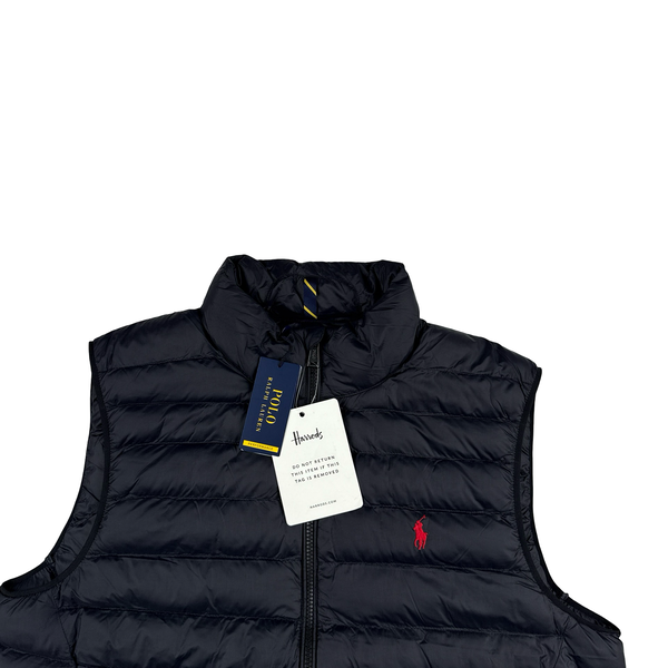 Ralph Lauren Black Down Puffer Gilet - Medium