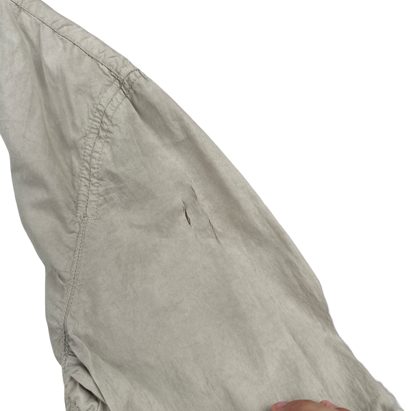 CP Company 2002 Cream Zipped Cotton Overshirt - 3XL