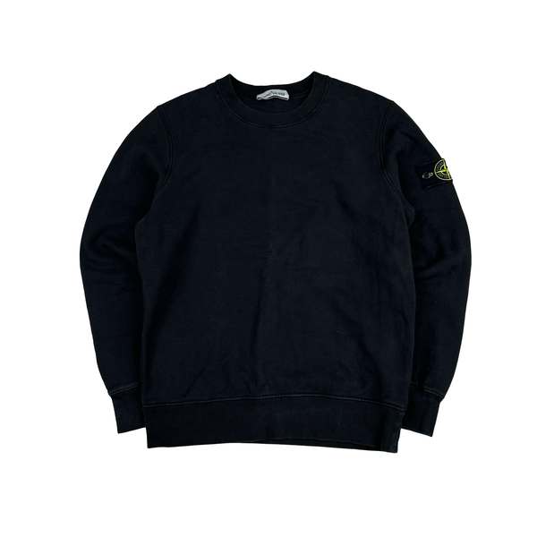 Stone Island 2021 Black Crewneck Sweatshirt - Medium