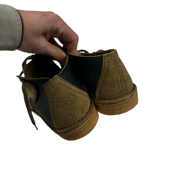CP Company x Clarks Originals Beige Suede Shoes - UK 10