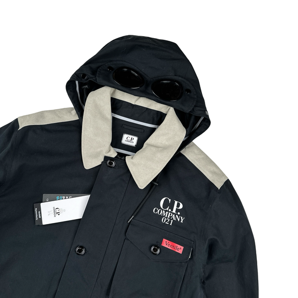 CP Company Black Ventile Goggle Jacket - Medium