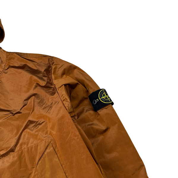 Stone Island 2008 Burnt Orange Nylon Metal Shimmer - Large