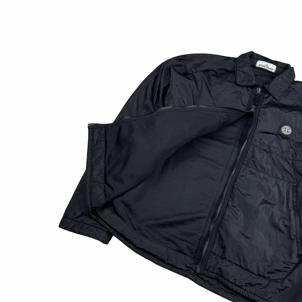 Stone Island Black Padded Nylon Metal Jacket - Small