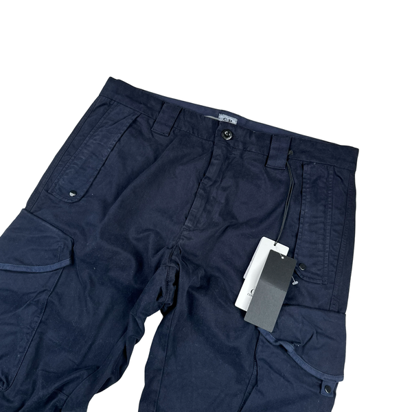 CP Company Navy Stretch Ergonomic Fit Cargo Trousers - XL