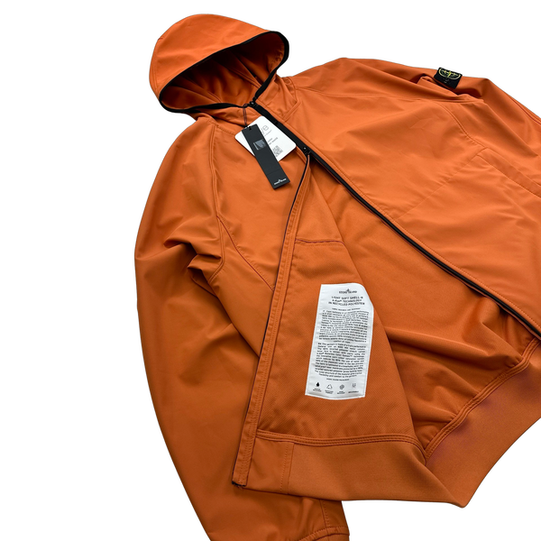 Stone Island 2023 Orange Light Soft Shell R eDye Technology Jacket - XXL