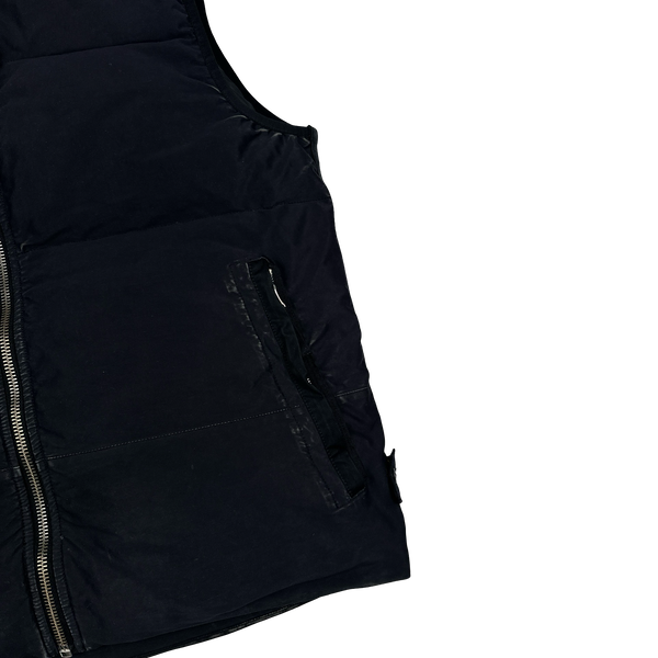 Stone Island 2016 Black David Jersey-TC Down Gilet - XL