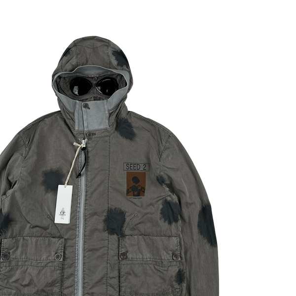 CP Company Eco Chrome-R Seed 2 Painted Goggle Jacket - Large