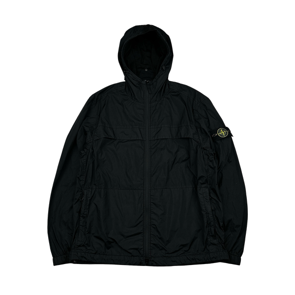 Stone Island 2024 Black Crinkle Reps R-NY Jacket - XL
