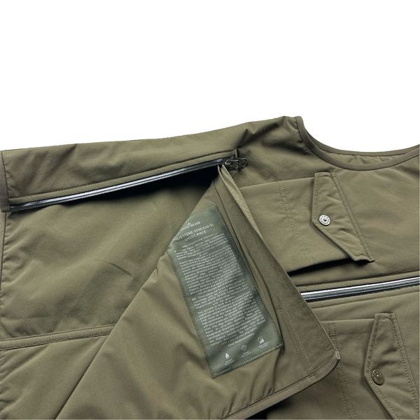 Stone Island Khaki Ghost Stretch 5L Gilet - Small