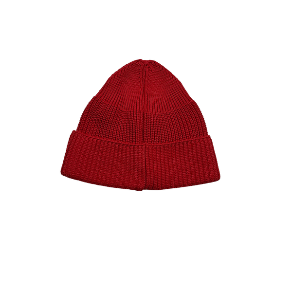 CP Company Red Metropolis Knit Cotton Beanie