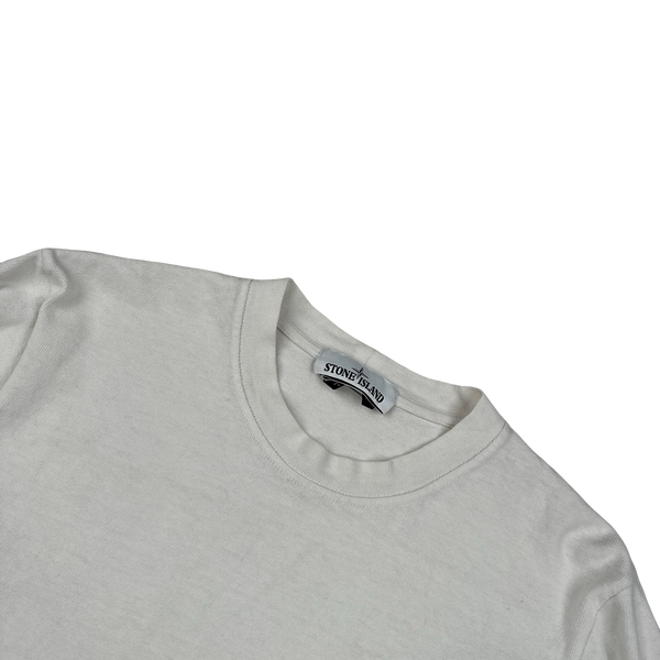 Stone Island 2018 White Cotton Jumper - Medium