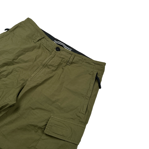 Stone Island 2021 Khaki Cotton Shorts - 32"