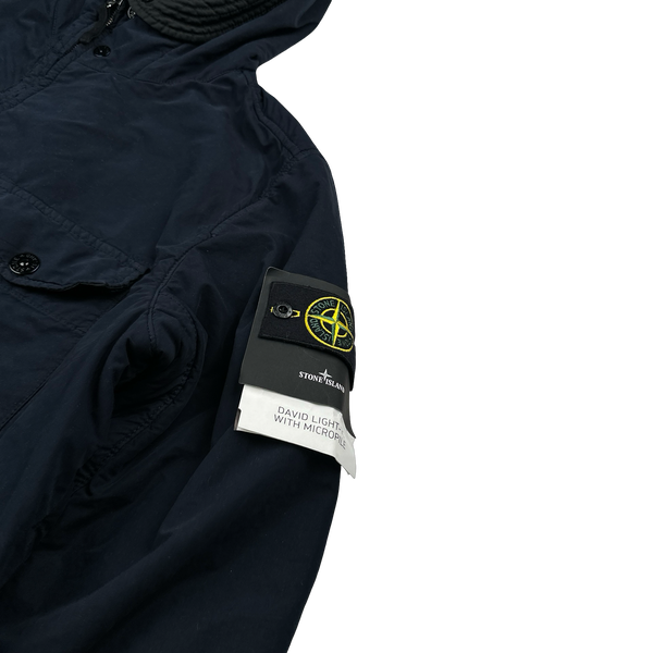 Stone Island 2022 Navy Micro Pile David TC Jacket - XL