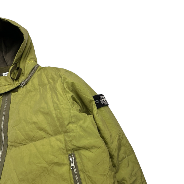 Stone Island AW2000 Hooded Green Pure Metal Shell - XL