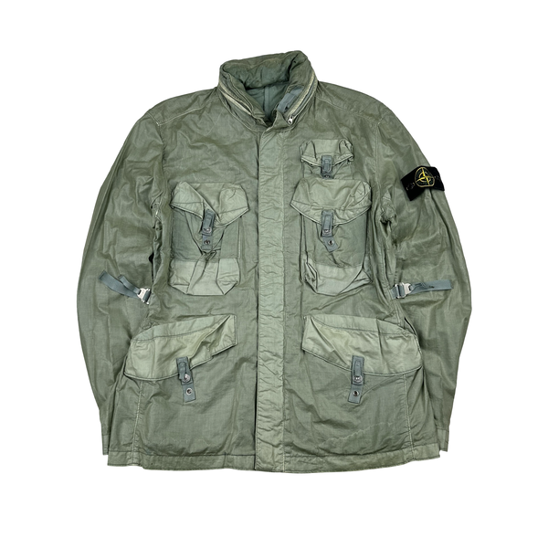 Stone Island 2009 Pale Green Multipocket Raso Jacket - Large