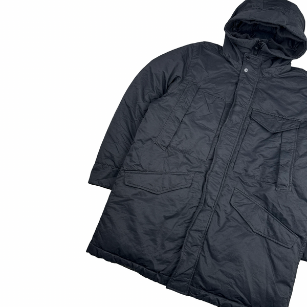 Stone Island 2022 Black Opaque Nylon Twill Down TC Puffer - Large