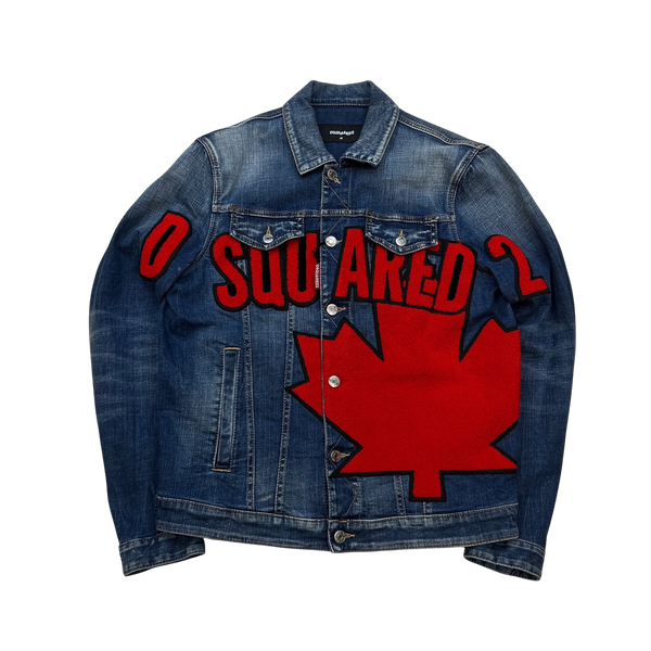 Dsquared2 Canada Patched Denim Jacket - 48"