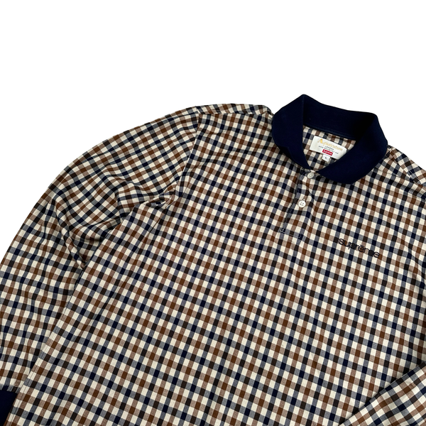 Aquascutum X Supreme Checked Longsleeve T Shirt - Large