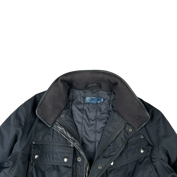 Ralph Lauren Black Quilted Multi Pocket Heavyweight  Field Jacket - Medium