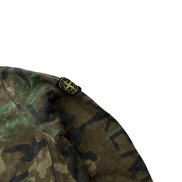 Stone Island x Supreme 2014 Camo Pullover Hoodie - Large