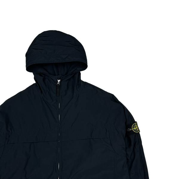 Stone Island 2020 Micro Reps Black Rain Jacket - Large