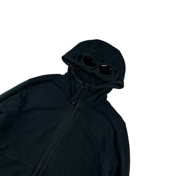CP Company Navy Cotton Goggle Hoodie - XXL